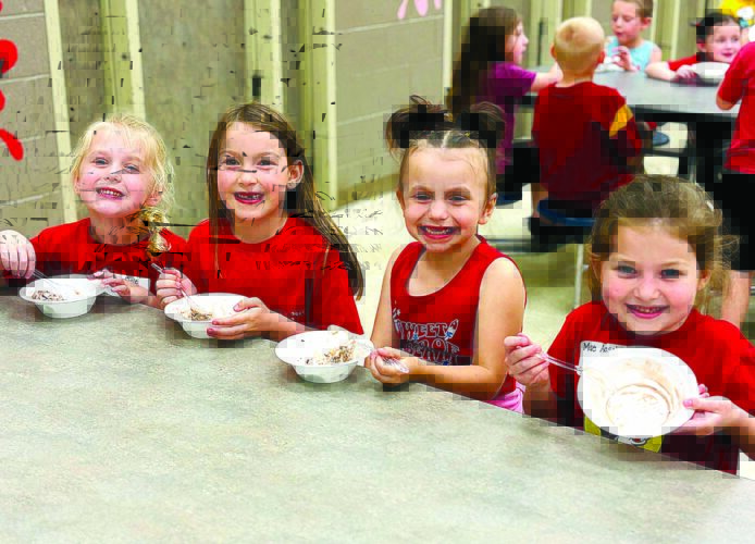 Baker’s Golden Dairy teaches Crestview kindergarten class how to create